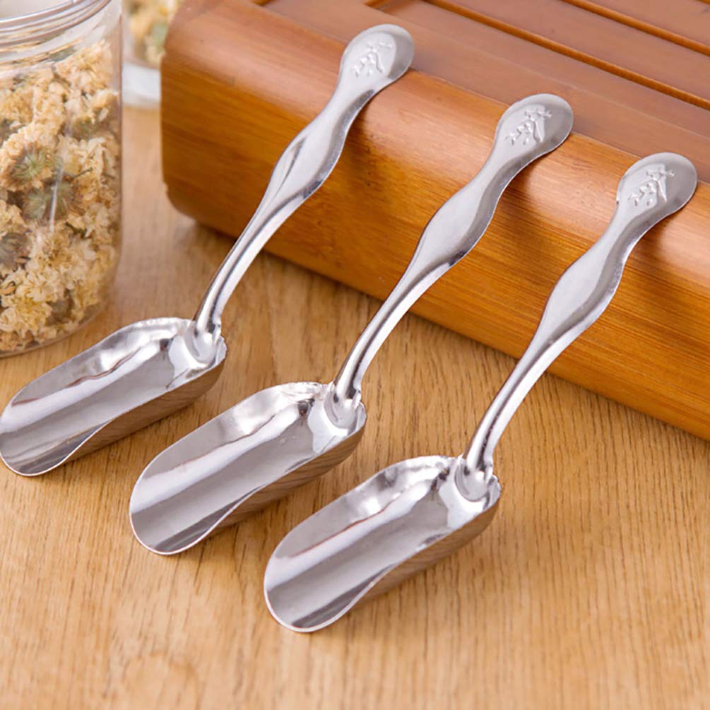 10 Pcs Mini Stainless Steel Candy Scoops - Perfect for Tea, Coffee, Ice Cream, Desserts & Sugar - Ideal for Home Kitchen, Buffet & Party Serving