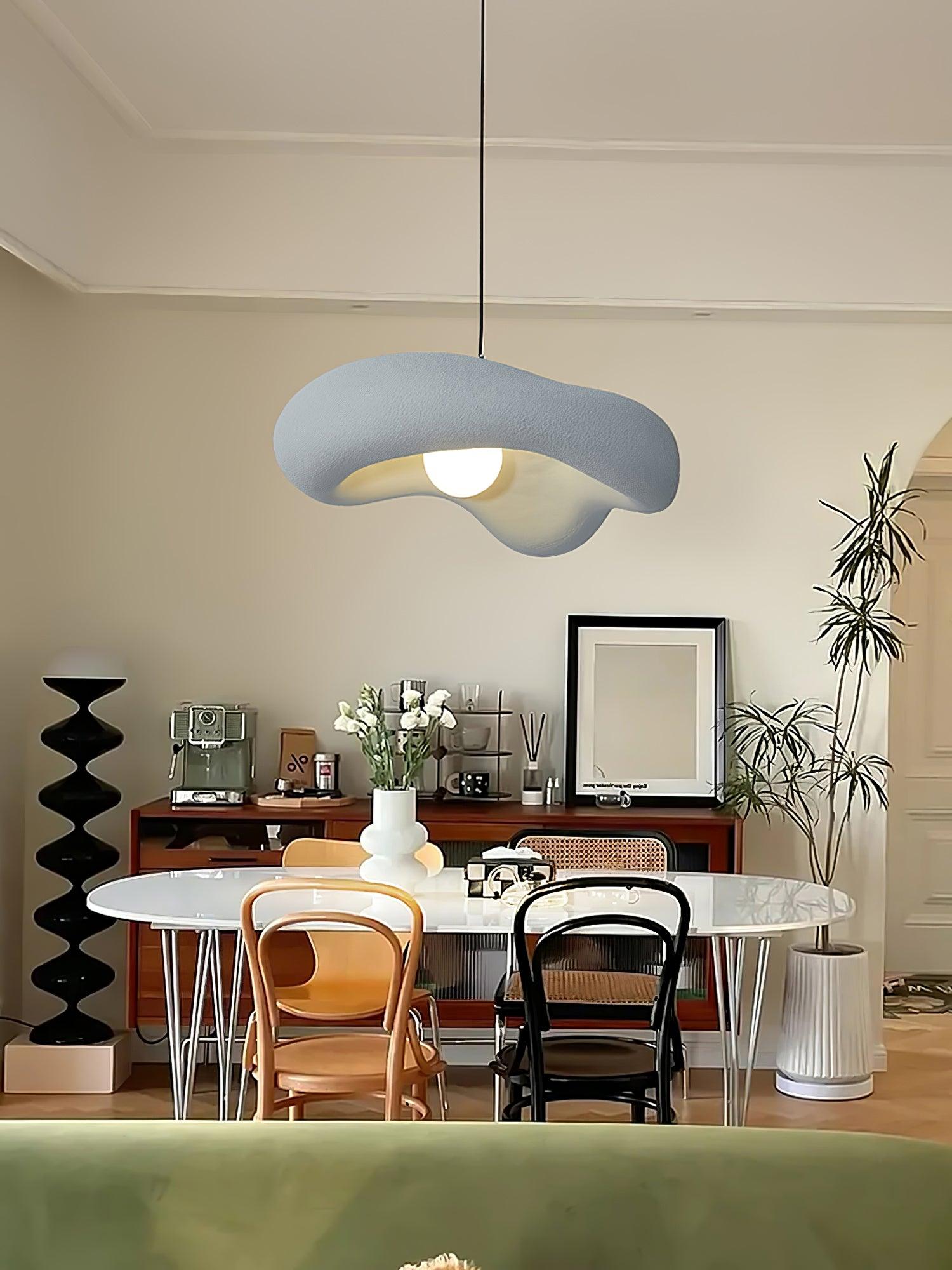 Eterna Wabi Sabi Pendant Light - Handmade Japanese Minimalist Hanging Lamp for Dining Room, Kitchen Island, or Bedroom Decor