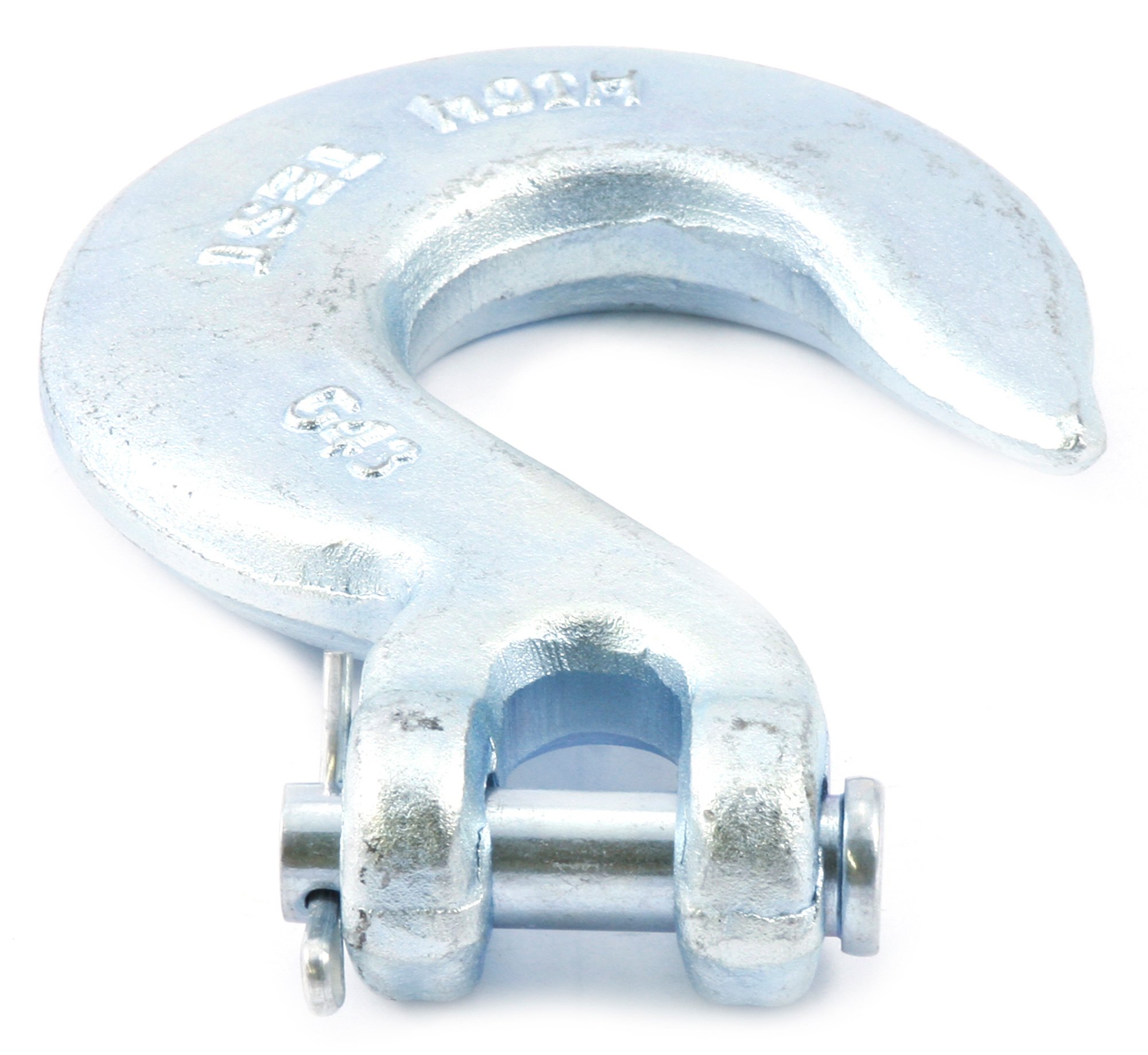 Forney 61052 3/8-Inch Clevis Slip Hook - Heavy Duty Lifting Hardware for Construction, Rigging & Towing - Perfect for Cranes, Winches & Industrial Applications