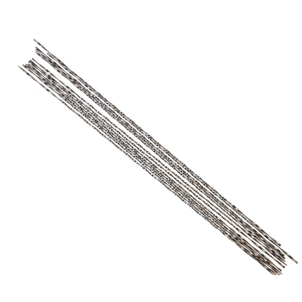 12-Piece Spiral Scroll Saw Blades for Wood, Metal & Plastic Cutting - Compatible with Bosch & More (#1 Size) - Perfect for DIY Woodworking, Craft Projects & Precision Carving
