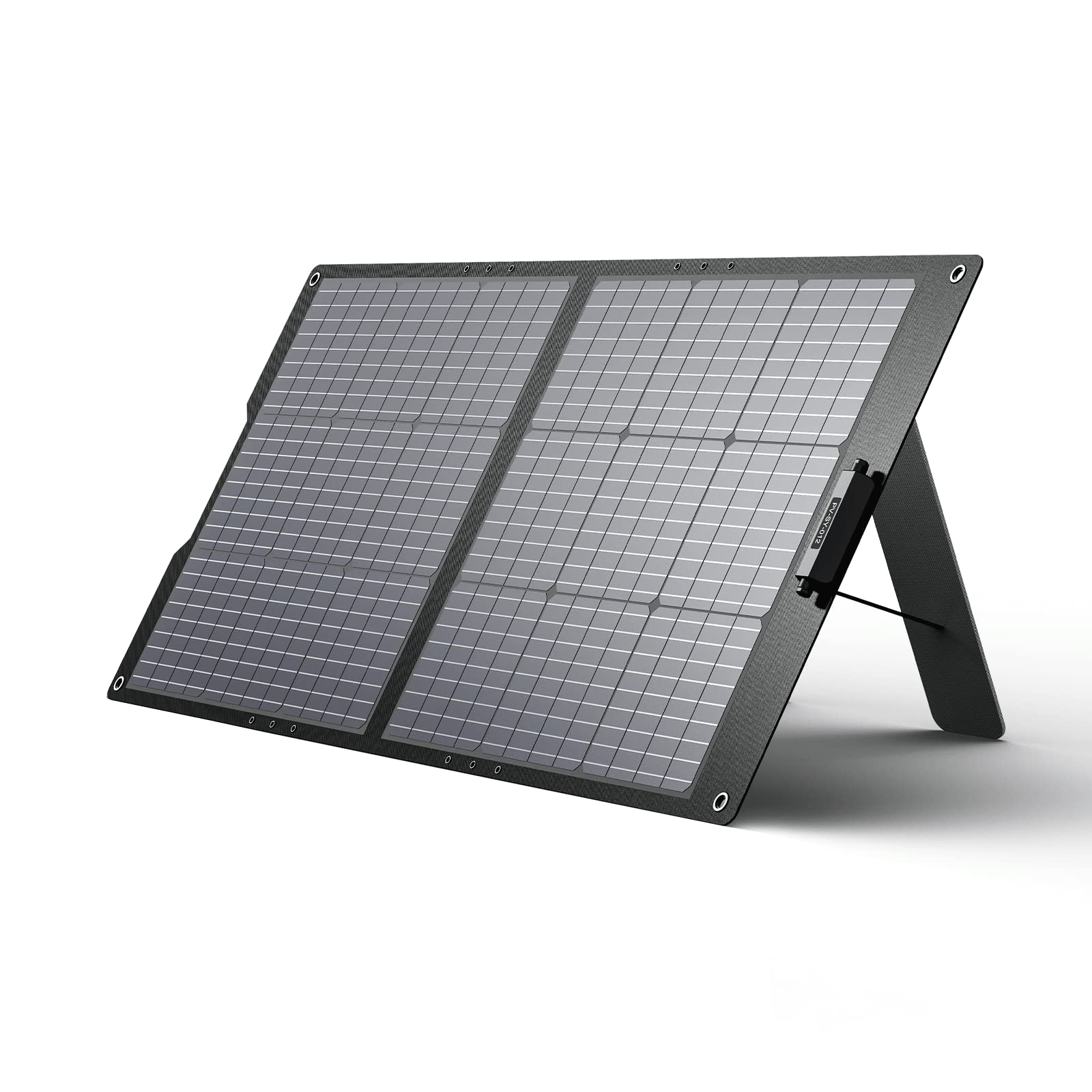 Growatt 100W Portable Solar Panel for Power Station - 24V Foldable Solar Charger with Adjustable Kickstands, Universal Connector, IP65 Waterproof & Dustproof - Perfect for Outdoor Camping, RV Trips, Off-Grid Living, and Emergency Power Backup