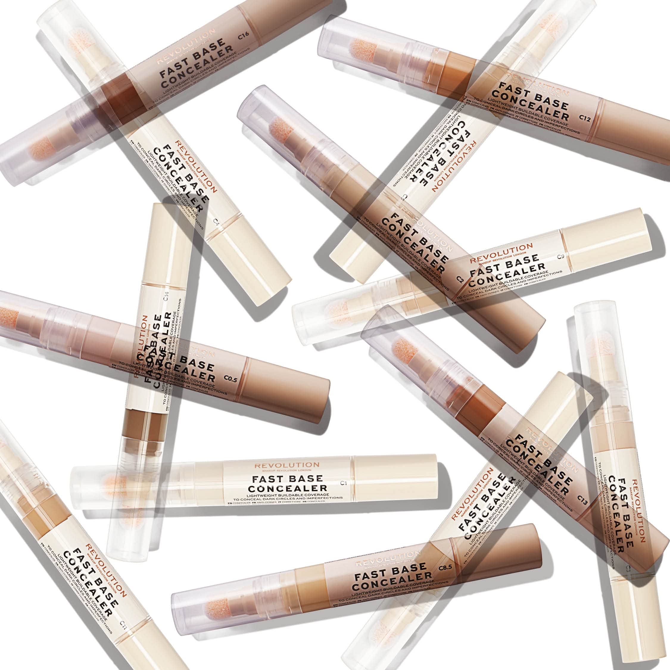 Makeup Revolution Fast Base Concealer Stick C5 - Full Coverage for Face & Under Eye