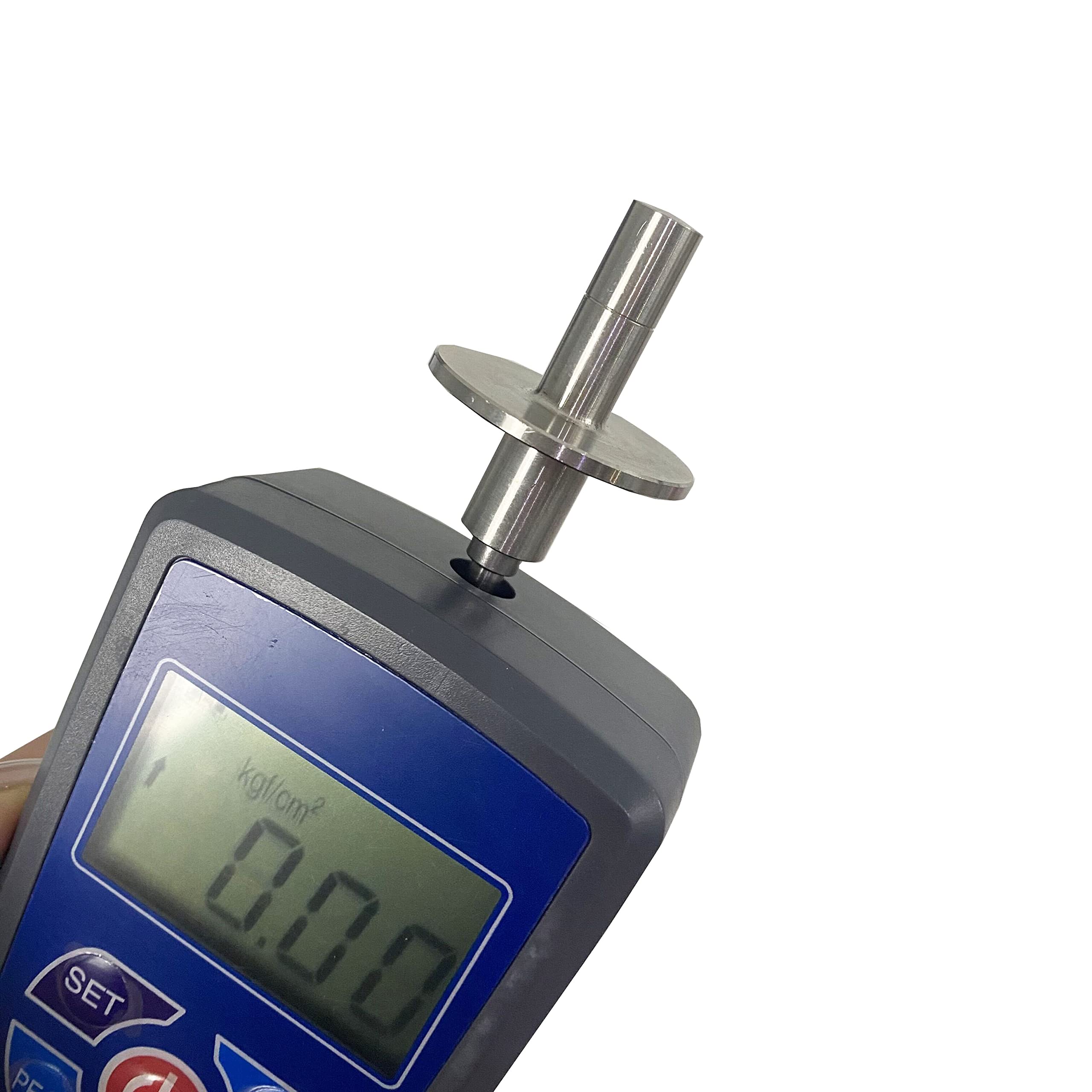Digital Fruit Hardness Tester Penetrometer with 2 Measuring Heads (Φ7.9mm & Φ11.1mm) | 0.2-15Kgf/cm² & 0.4-30Kgf/cm² Range | for Soft & Hard Fruits | Perfect for Quality Control in Orchards, Farms, and Food Processing Plants