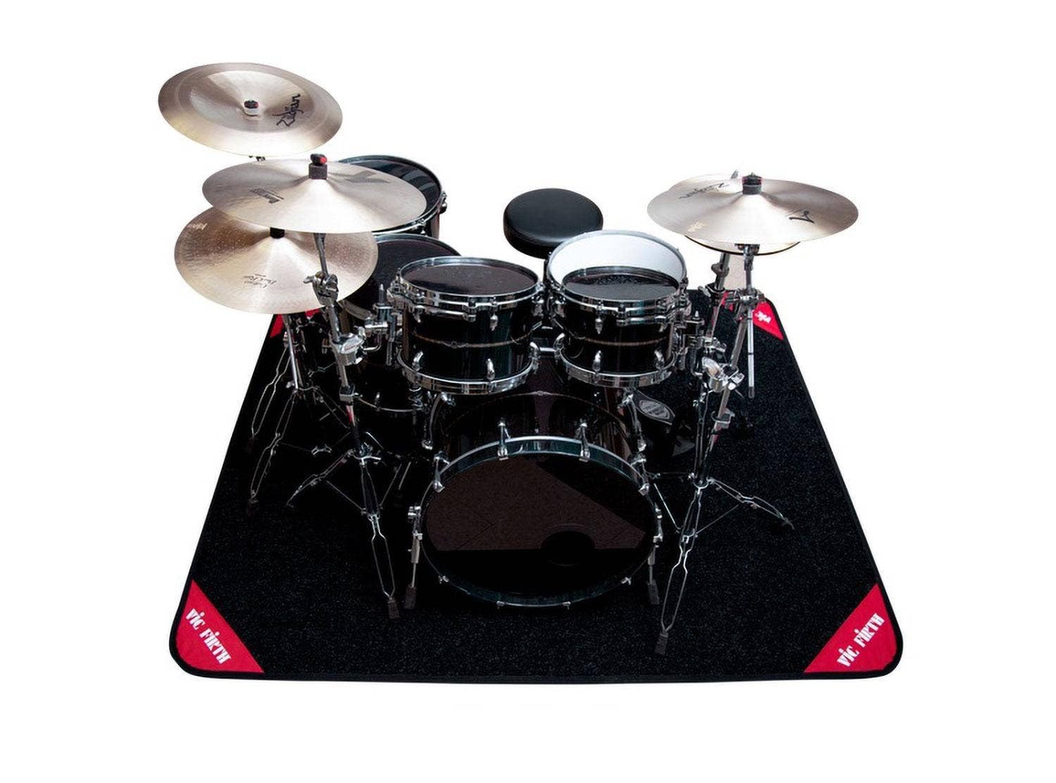 Vic Firth Deluxe Drum Set Rug (VICRUG1) - Non-Slip Drum Mat for Practice & Performance - Perfect for Drummers, Studios & Live Gigs