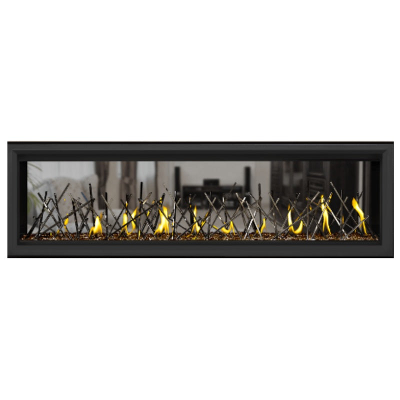 Napoleon Vector 62 See Through Linear Direct Vent Gas Fireplace - LV62N2 | Modern Home Heating Solution for Living Rooms & Patios