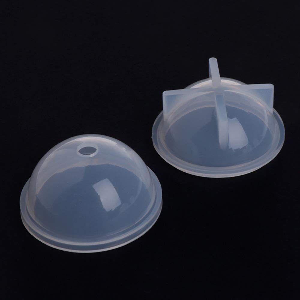 FineInno 5-Piece Sphere Silicone Molds Set - Round Resin Casting Molds for DIY Epoxy Jewelry, Soap, Candle & Bath Bomb Making - Perfect for Necklace Pendants, Home Decor & Craft Projects