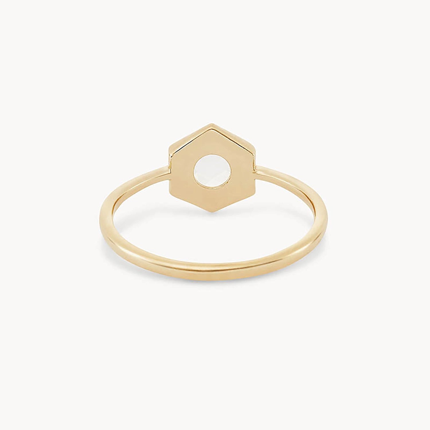 14K Yellow Gold Capella Ring with Rose Cut White Diamond – Elegant Jewelry for Weddings, Anniversaries & Special Occasions