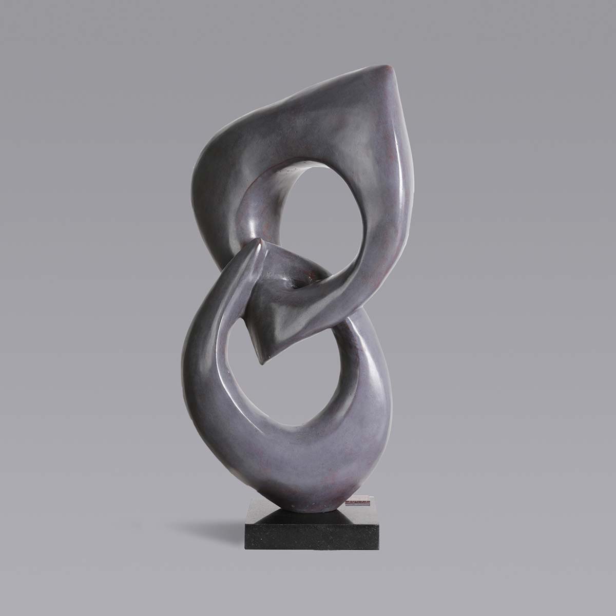 Two Rings Bronze Sculpture - Elegant Home Decor for Living Room, Office & Gift Ideas