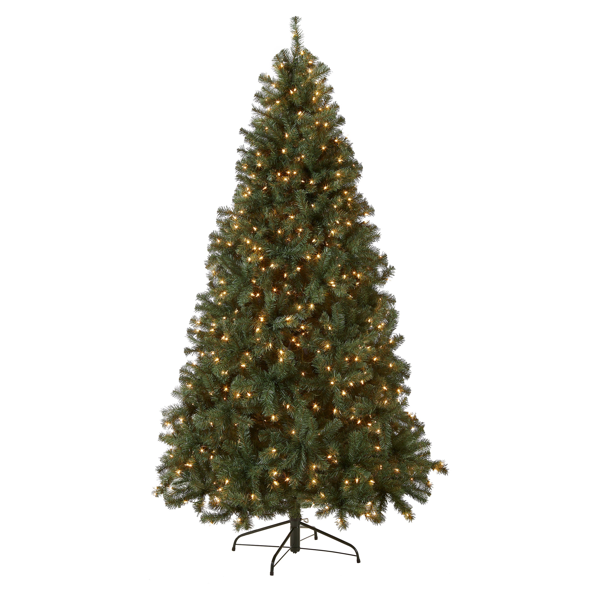 6.5 ft Pre-Lit Artificial Christmas Tree - North Valley Spruce Blue with Clear LED Lights for Holiday Home Decor | Perfect for Living Room, Office & Festive Parties