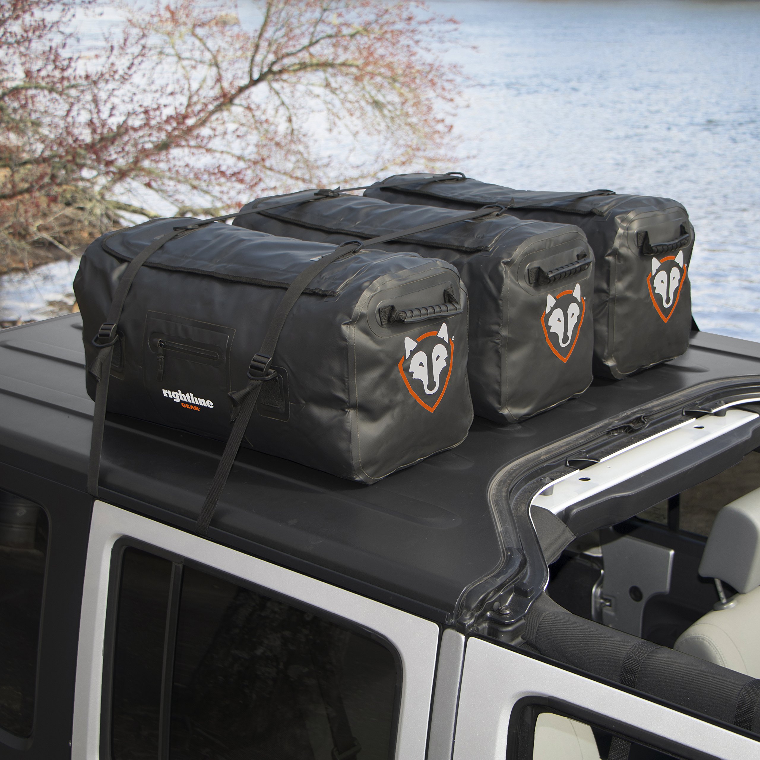 Rightline Gear Duffle Bag - Black Travel Duffel for Gym, Sports & Weekend Getaways | Water-Resistant & Durable Carry-On Luggage