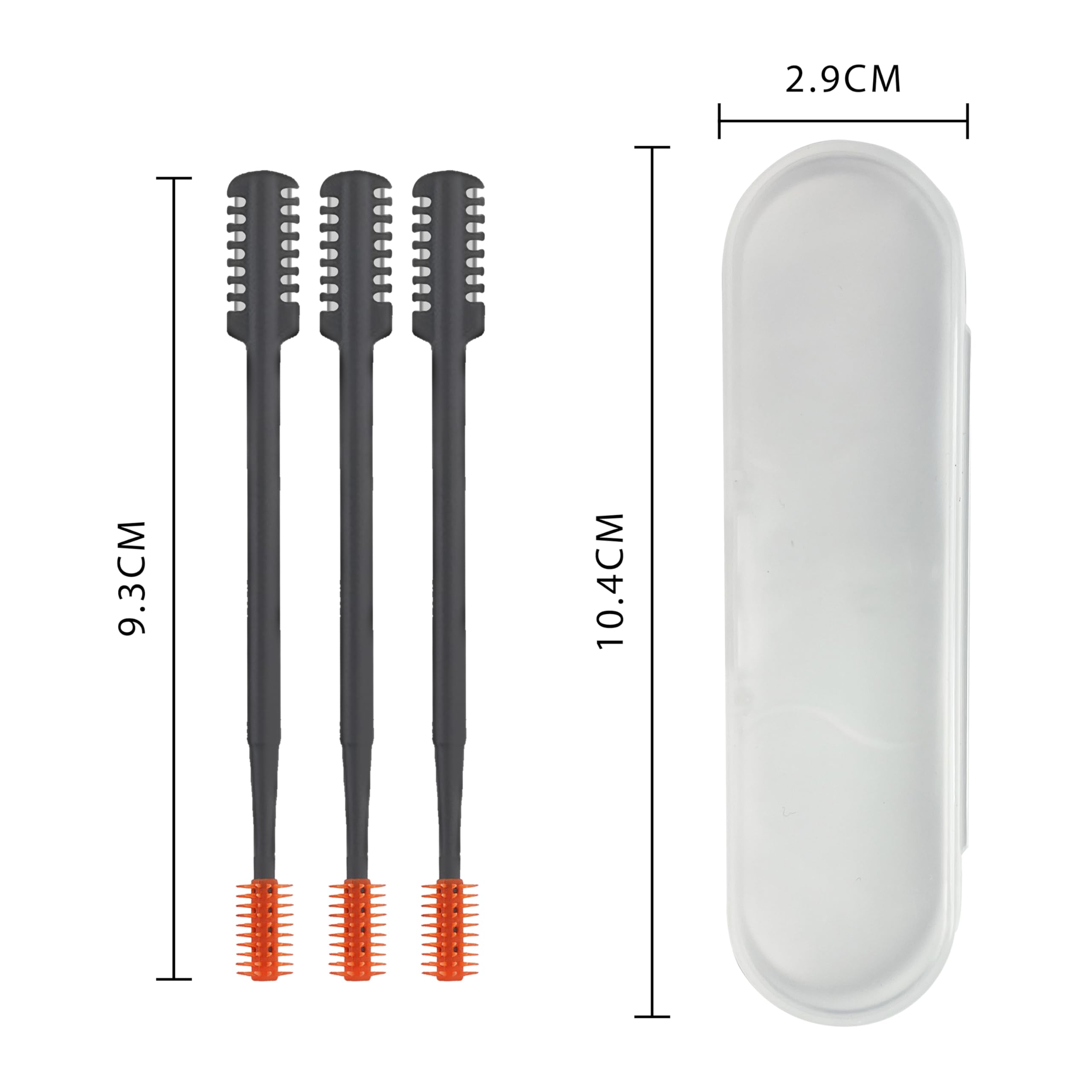 FloraVigo 360° Rotating Double Head Nose Hair Trimmer for Men & Women - Manual Nose Hair Razor & Grooming Tool (Black) - Perfect for Travel, Home & Personal Care