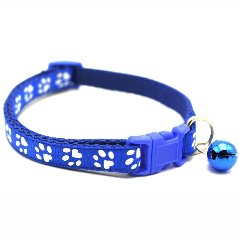 Adjustable Dog Collar with Panja Print - 10mm Soft Nylon Pet Neck Band for Small Medium Large Dogs - Trusted Safety Buckle (Color May Vary, Pack of 1) - Perfect for Daily Walks, Training & Outdoor Adventures