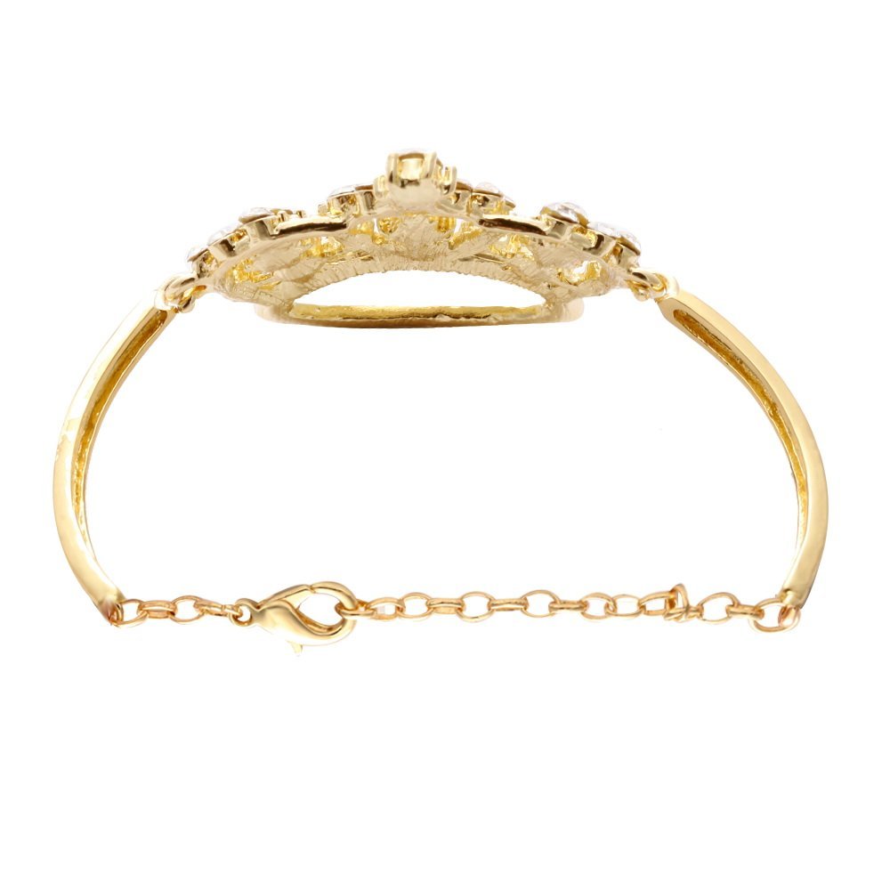 NOUMANDA Elegant Crystal Crown Bracelet for Women - Dainty & Stylish Jewelry for Parties, Weddings, and Special Occasions