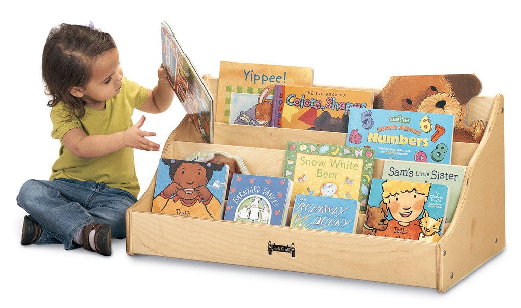 TINY TOTS PICK a BOOK STAND - Adjustable Children's Book Display for Home & Classroom Reading Nook - Perfect for Toddler Bookshelf Organization and Early Literacy Development