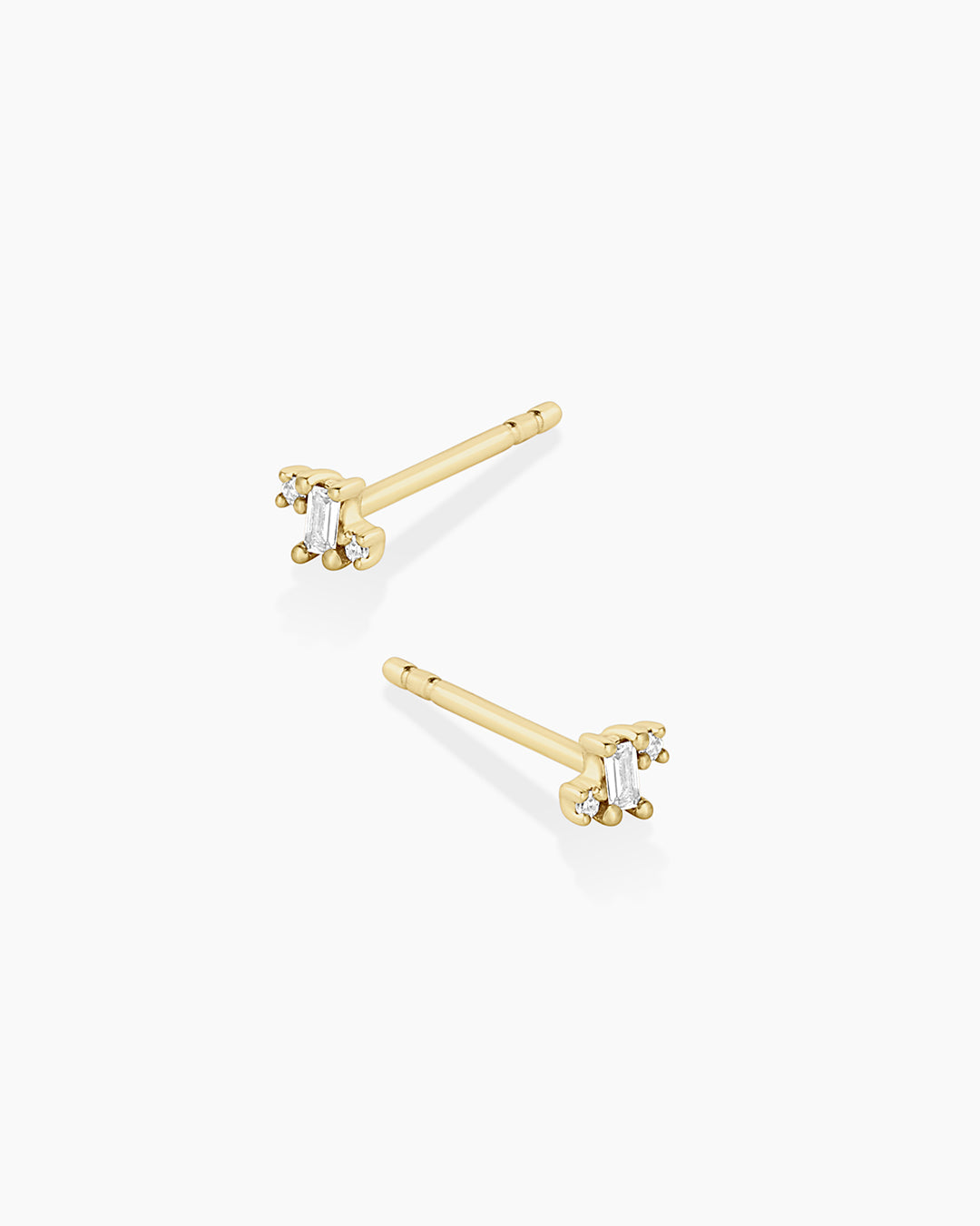 Diamond and White Sapphire Amara Cluster Single Stud Earrings for Women - Elegant Jewelry Gift for Wedding, Anniversary & Special Occasions