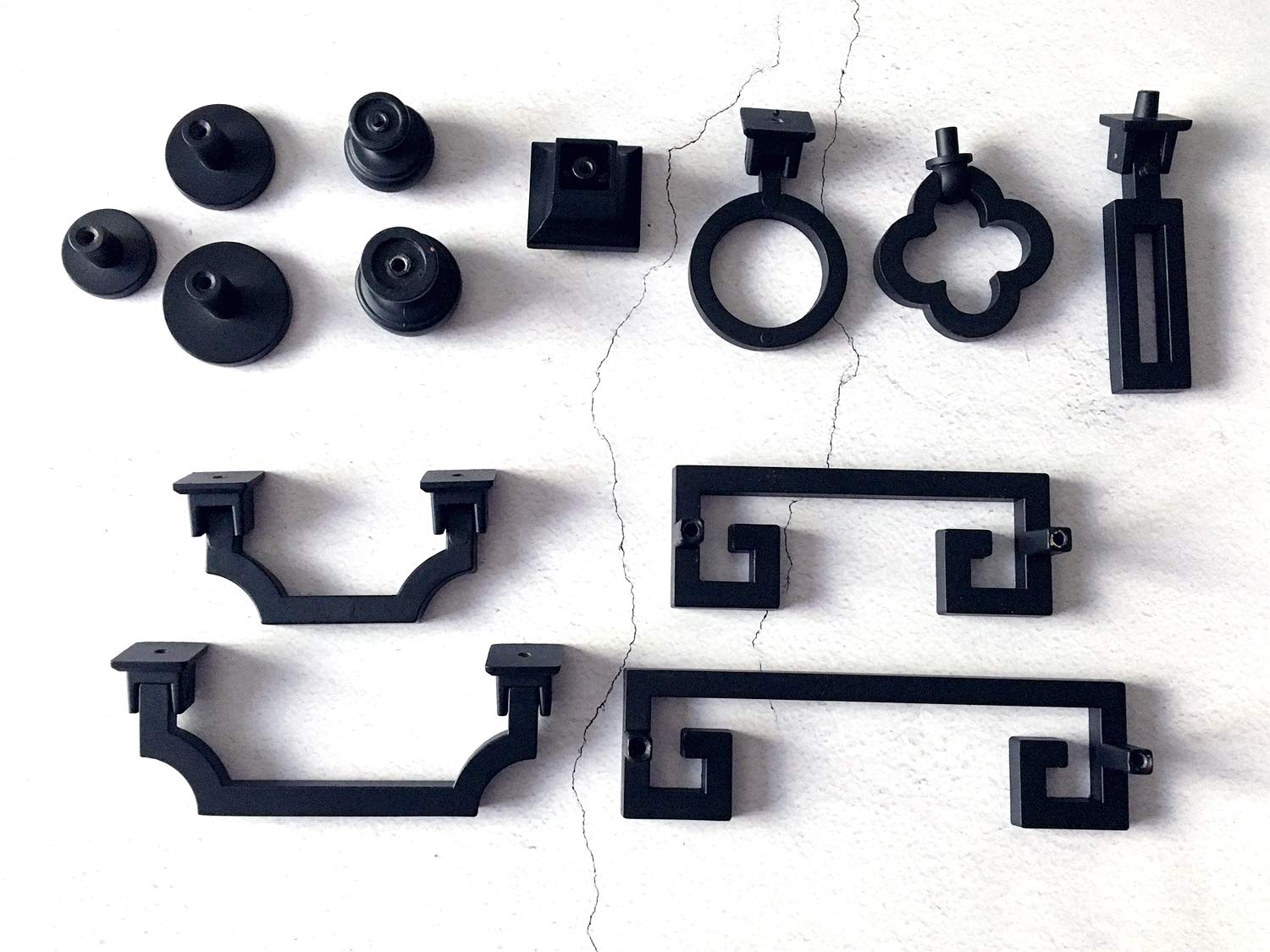 Matte Black Cabinet Knobs - Drawer Pulls for Kitchen & Dresser