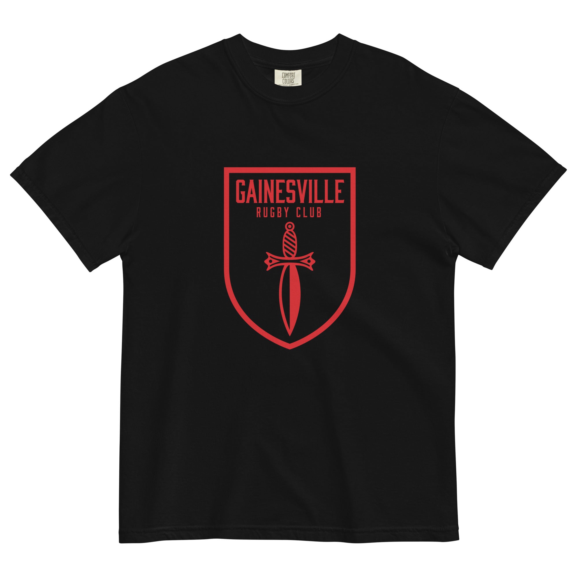 Gainesville Spartans RFC Garment Dyed Cotton T-Shirt | Vintage Rugby Style Tee for Men | Perfect for Game Day & Casual Wear