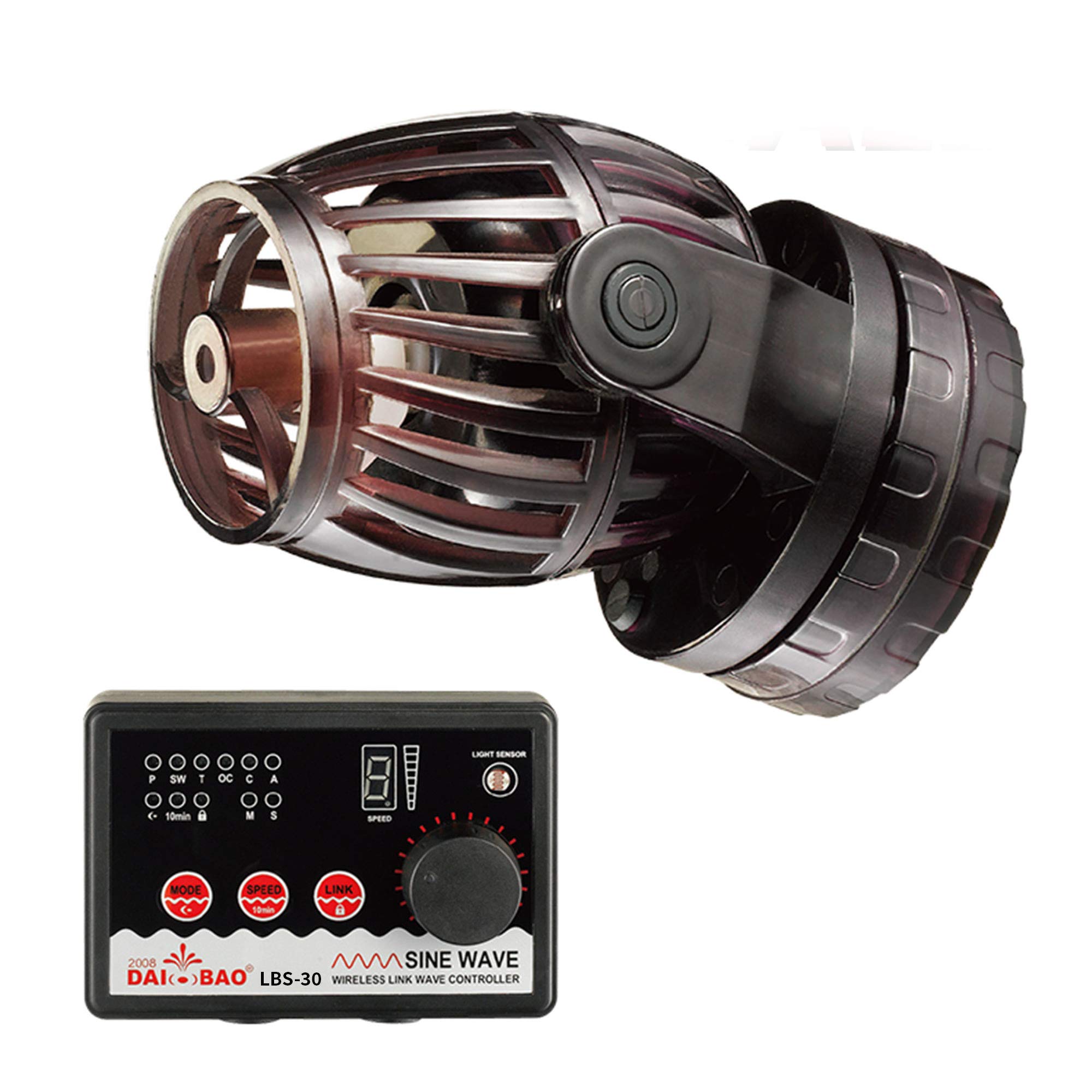 2400 GPH Wave Maker Pump - 24V DC Eco-Friendly Quiet Propeller Circulation Pump for Marine Aquarium, Coral Reef Tank | Perfect for Saltwater Fish Tanks & Reef Ecosystems