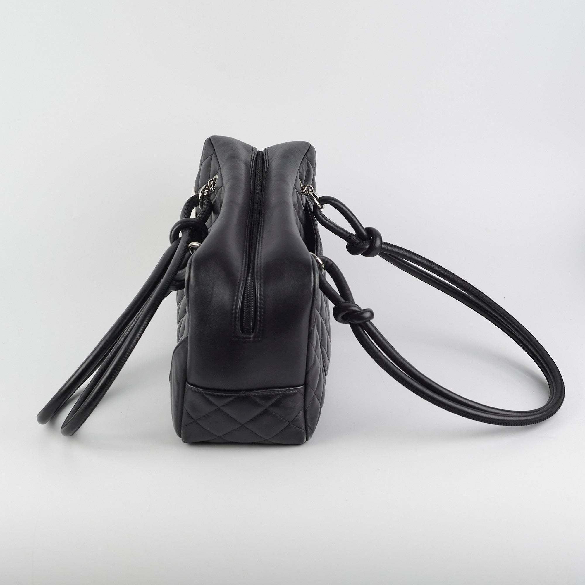 Chanel Cambon Quilted Leather Bowling Bag in Black - Luxury Handbag for Women, Perfect for Work, Travel & Evening Events