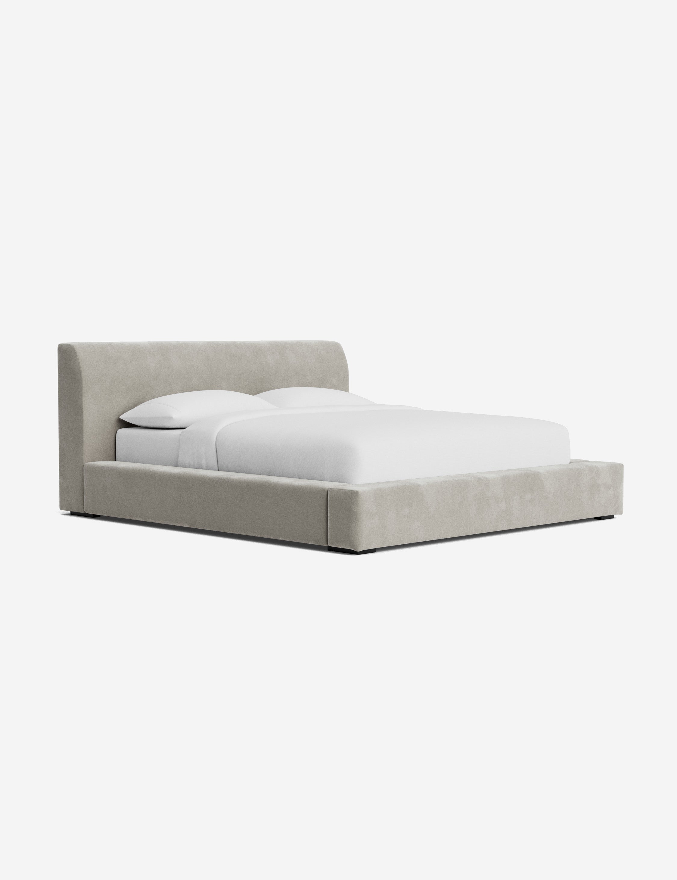 Clayton Platform Bed Frame - Queen Size, Modern Minimalist Wooden Bed with Sturdy Slat Support - Perfect for Bedroom, Guest Room, or Studio Apartment