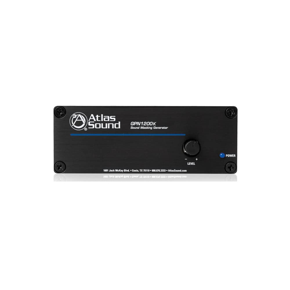 Atlas GPN1200K Professional Sound Masking Generator Kit - White Noise Machine for Office Privacy, Open Workspaces & Home Use