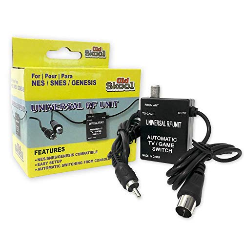 Original SNES/NES/Sega Genesis 3-in-1 Universal RF Switch Adapter for Nintendo, Super Nintendo & Genesis - Retro Gaming Console Accessory for Classic TV Setup & Vintage Gaming Experience