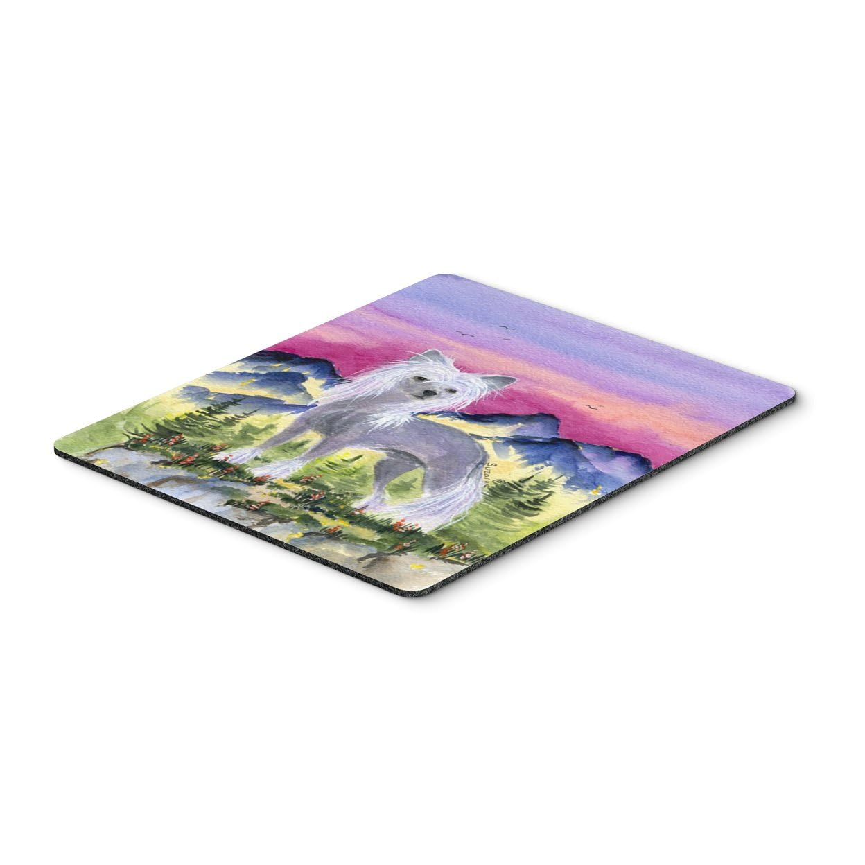 Chinese Crested Mouse Pad & Trivet - Large Washable Non-Slip Desk Mat for Home Office, Gaming, Computers & Laptops | Heat Resistant Hot Pad for Kitchen Use