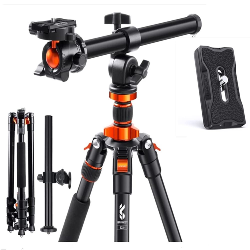 78 Inch Professional Camera Tripod with Quick Release Plate - Heavy Duty Aluminum Tripod for DSLR Cameras, Video Cameras, Photography & Videography - Perfect for Travel, Outdoor Shooting, Studio & Vlogging