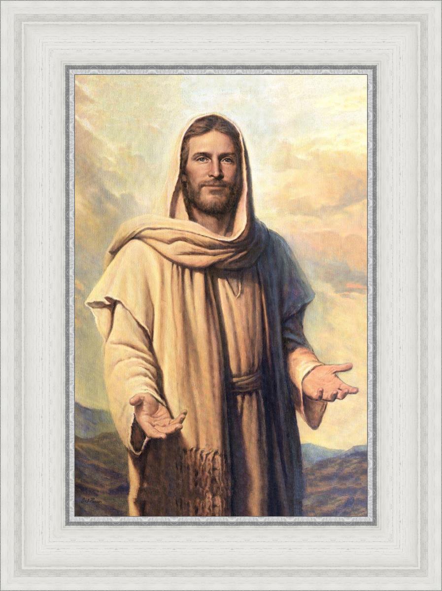 Abide With Me by Del Parson - Inspirational Christian Wall Art for Home & Church Decor - Perfect for Living Rooms, Bedrooms & Worship Spaces