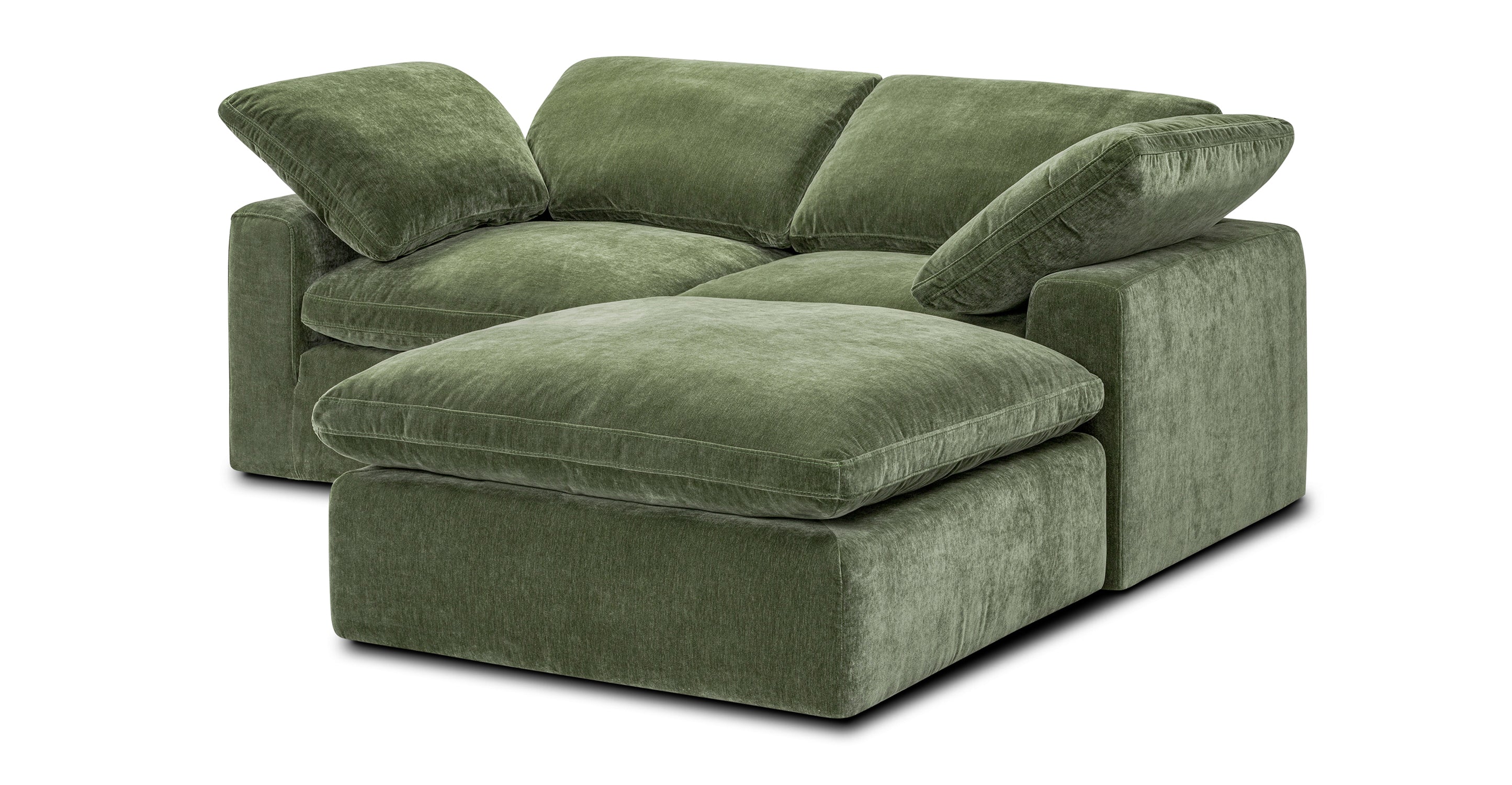 3-Seat Aspen Modular Sectional Sofa - Modern L-Shaped Couch for Living Room, Apartment & Small Spaces - Soft Fabric Upholstery with Reversible Chaise