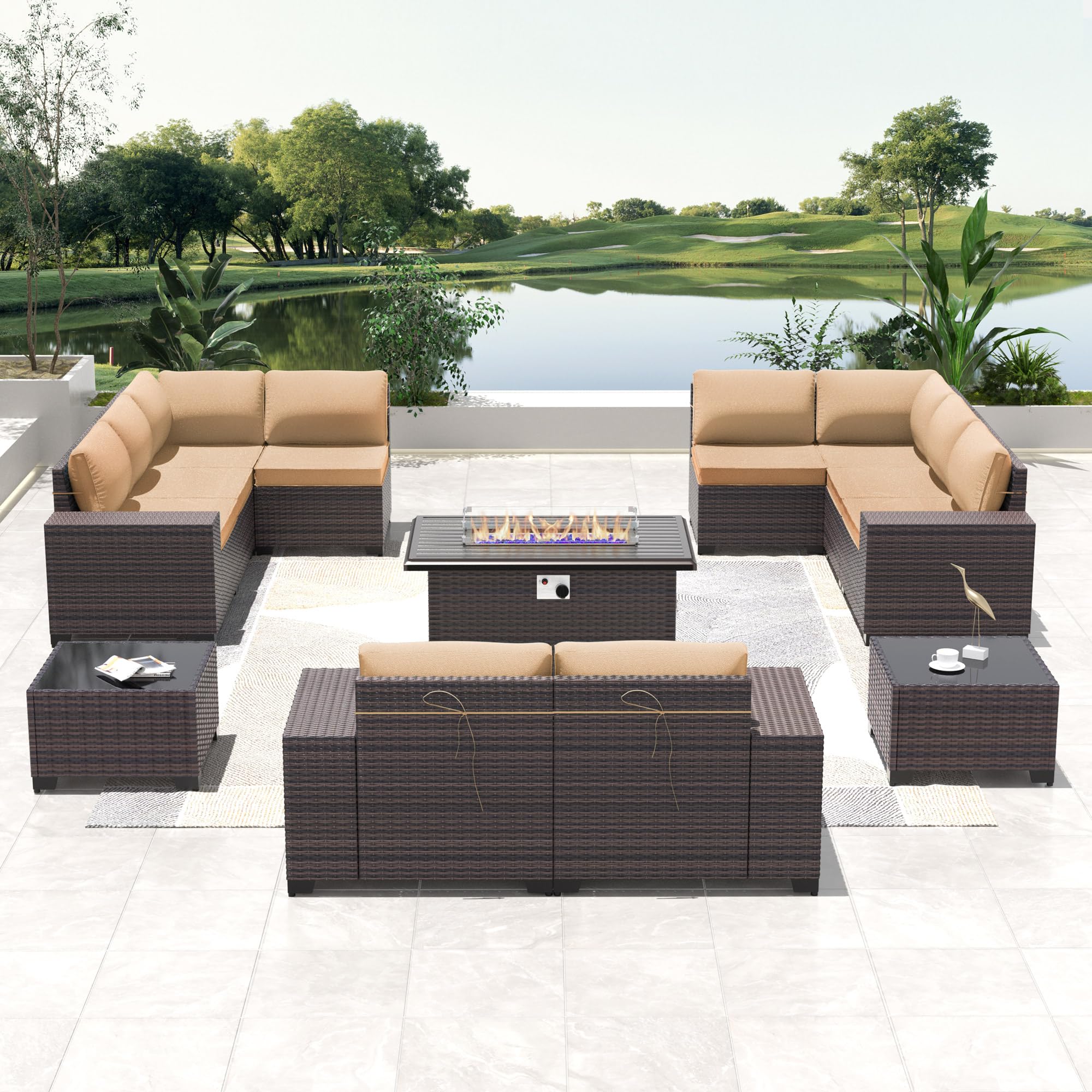 13-Piece Outdoor Patio Furniture Set with 43