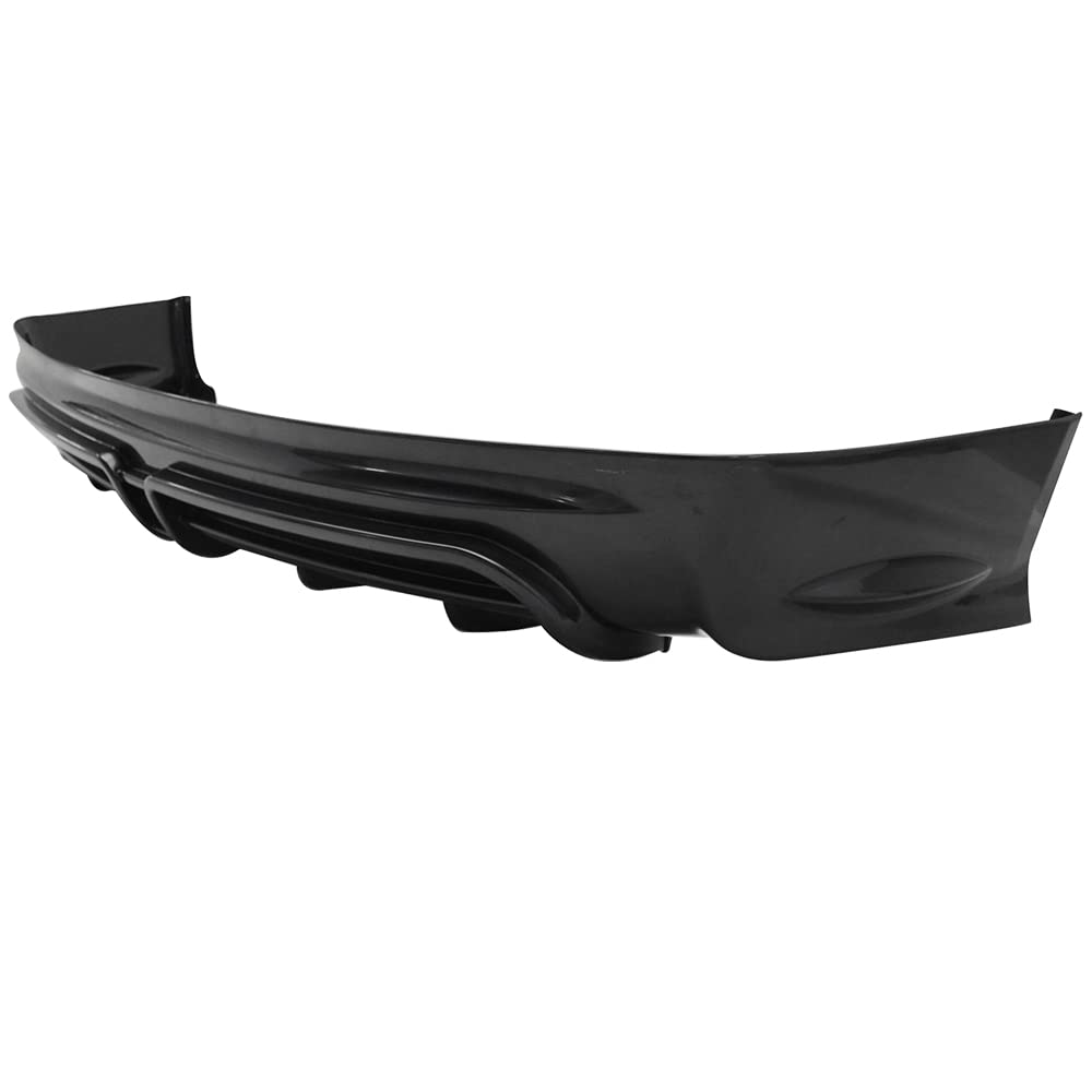 IKON MOTORSPORTS Rear Bumper Lip Spoiler & Clear Tail Lights for 2013-2015 Honda Civic Sedan - ABS Plastic Brake Light Compatible with 4 Door Models | Upgrade Your Car's Rear Style & Visibility