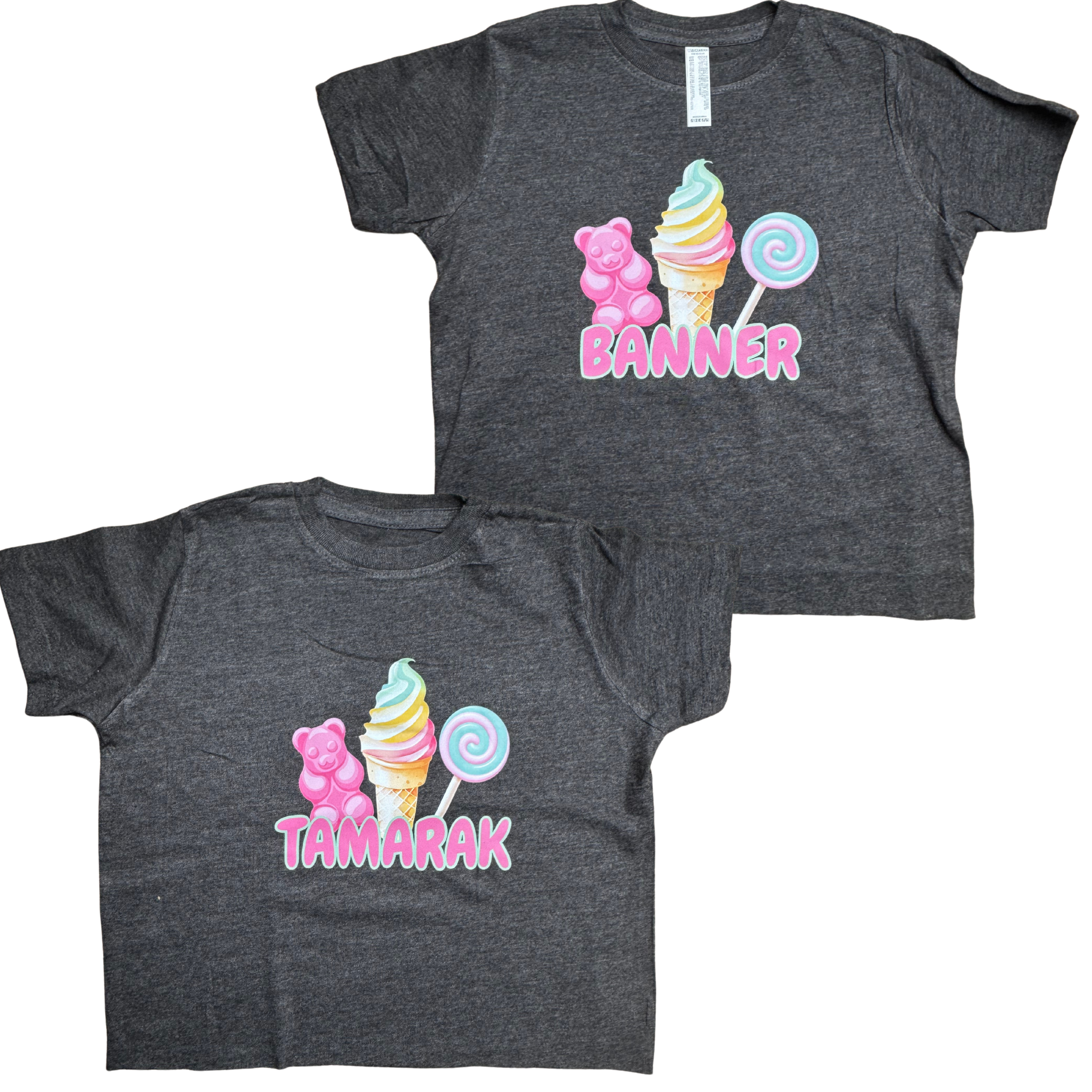 LaLa Land Day Camp Candy Tee - Soft Cotton Graphic T-Shirt for Kids & Teens | Fun Summer Camp, Birthday Party & Casual Wear