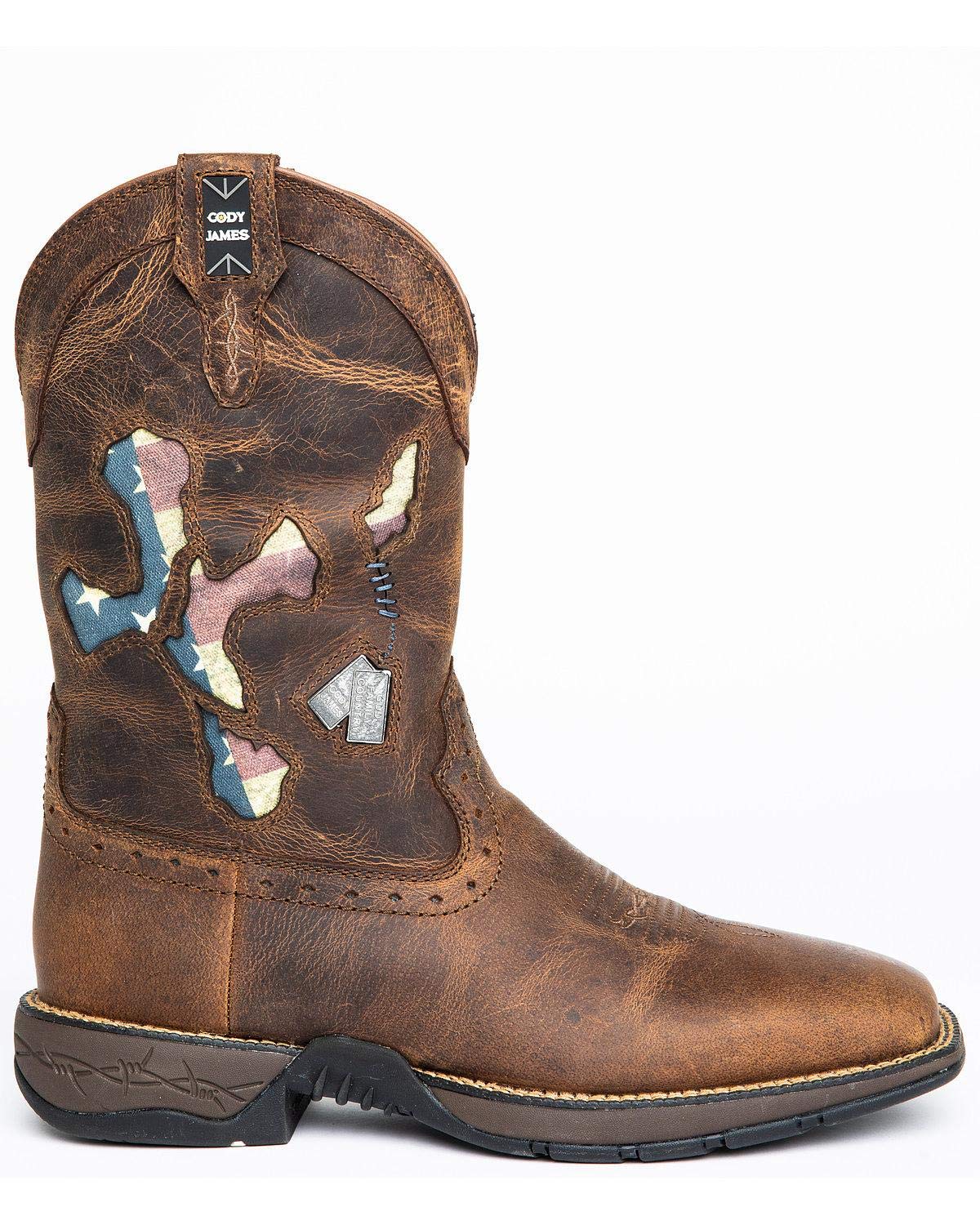 Cody James Men's Western Boots - Genuine Leather Cowboy Boots for Men | Durable & Comfortable Riding Boots for Country, Rodeo & Outdoor Activities