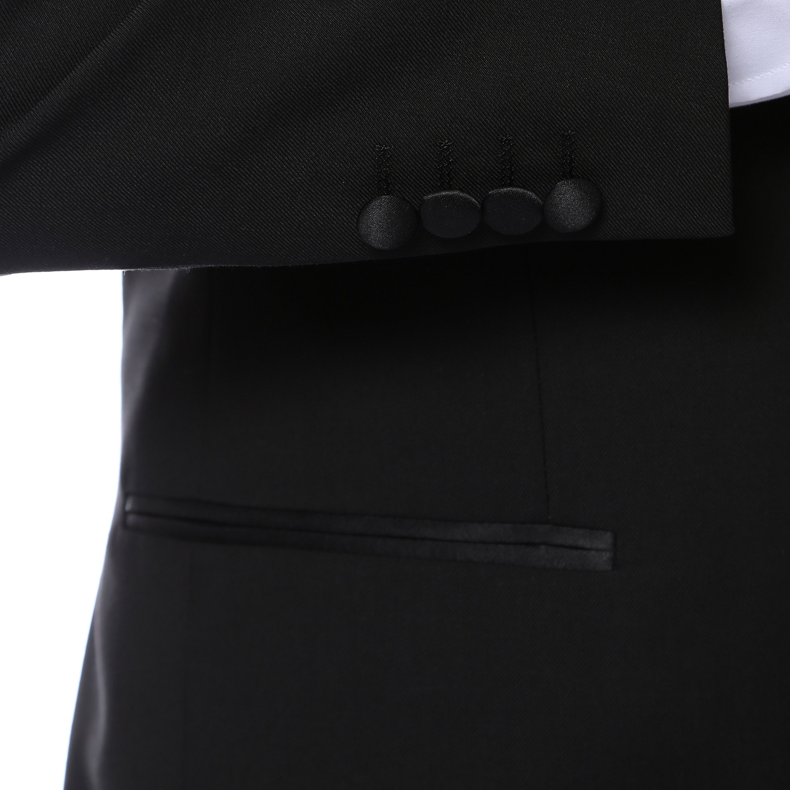 2 Piece Slim Fit Men's Suit - Solid Color Wedding & Prom Tuxedo with Notch Lapel Blazer & Pants | Formal Business Attire for Groom, Office & Special Occasions