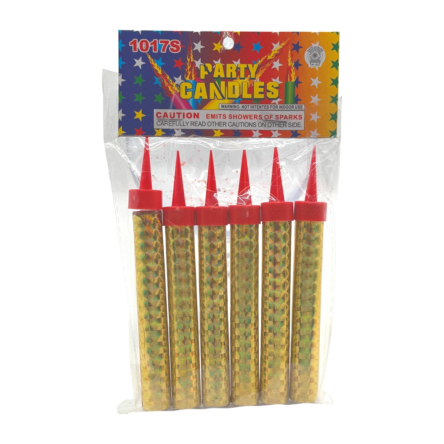Premium Gold Small Sparkler Candles - 6 Count Bag for Wedding Decorations, Birthday Parties, and Special Celebrations