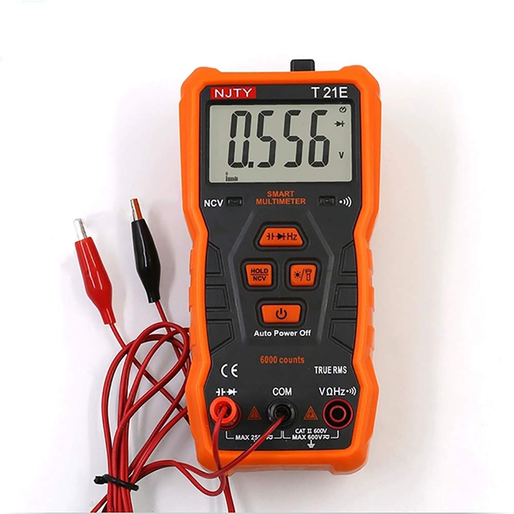Digital Multimeter T21E - High Precision Auto-Ranging Portable for Electricians & DIY