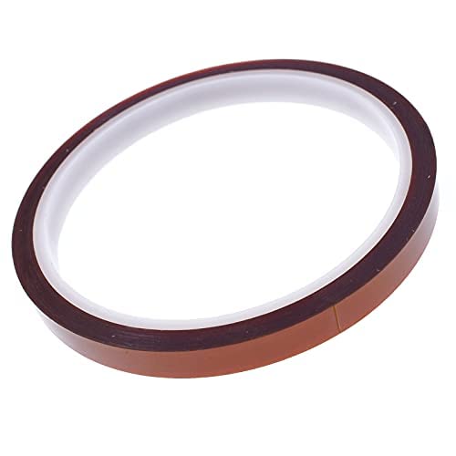 33m 108ft High Temperature Heat Resistant Tape - No Residue Thermal Transfer Tape for Sublimation, Vinyl Press, Electronics, Soldering & Circuit Boards (5mm Width) - Perfect for DIY Crafts, Heat Press Projects & Electrical Repairs