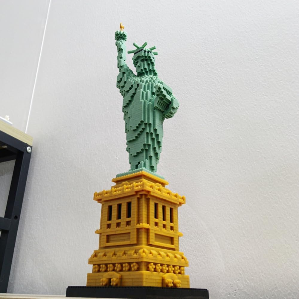 Liberty Enlightened USA Statue of Liberty Micro Mini Building Blocks Set - Creative Construction Toy for Kids & Adults - Perfect for History Lovers, STEM Learning & Collectible Display