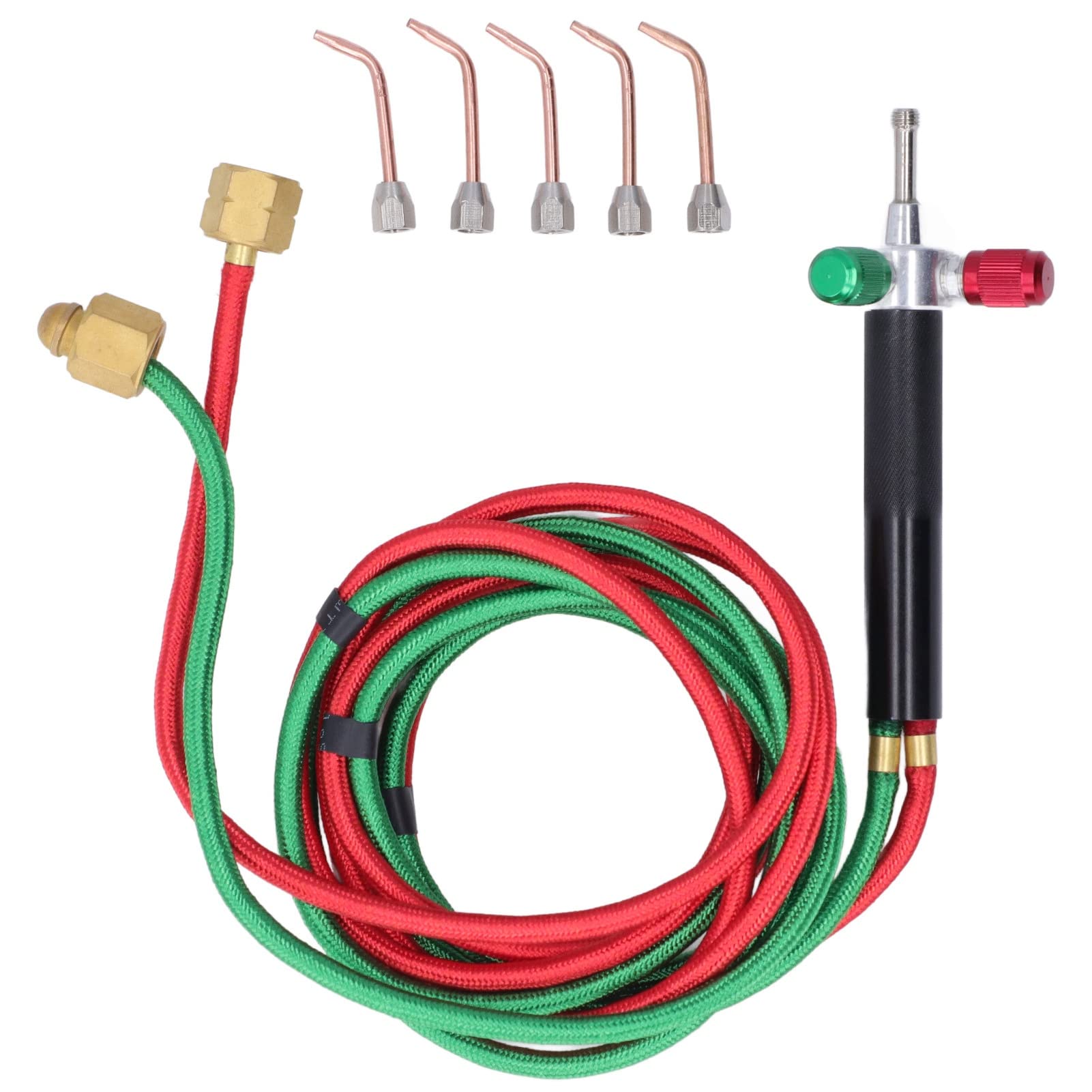 Mini Oxygen Torch Kit - Micro Oxygen Acetylene/Butane Gas Welding Torch with 5 Weld Tips for Jewelry Repair, Crafts & Electronics - Perfect for DIY Jewelry Making, Small Metal Repairs and Hobby Projects