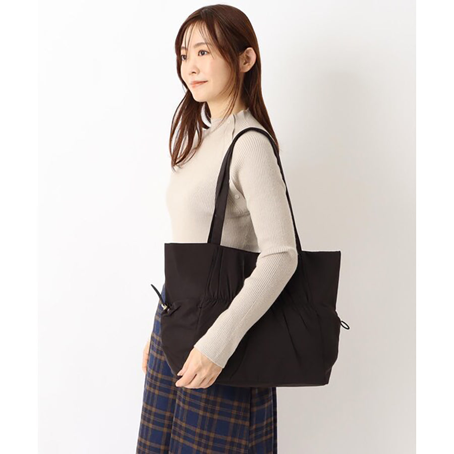 SENBADO Gather Tote Bag - Black (185g) - Stylish & Lightweight Shopping Tote for Groceries, Beach, Work & Travel