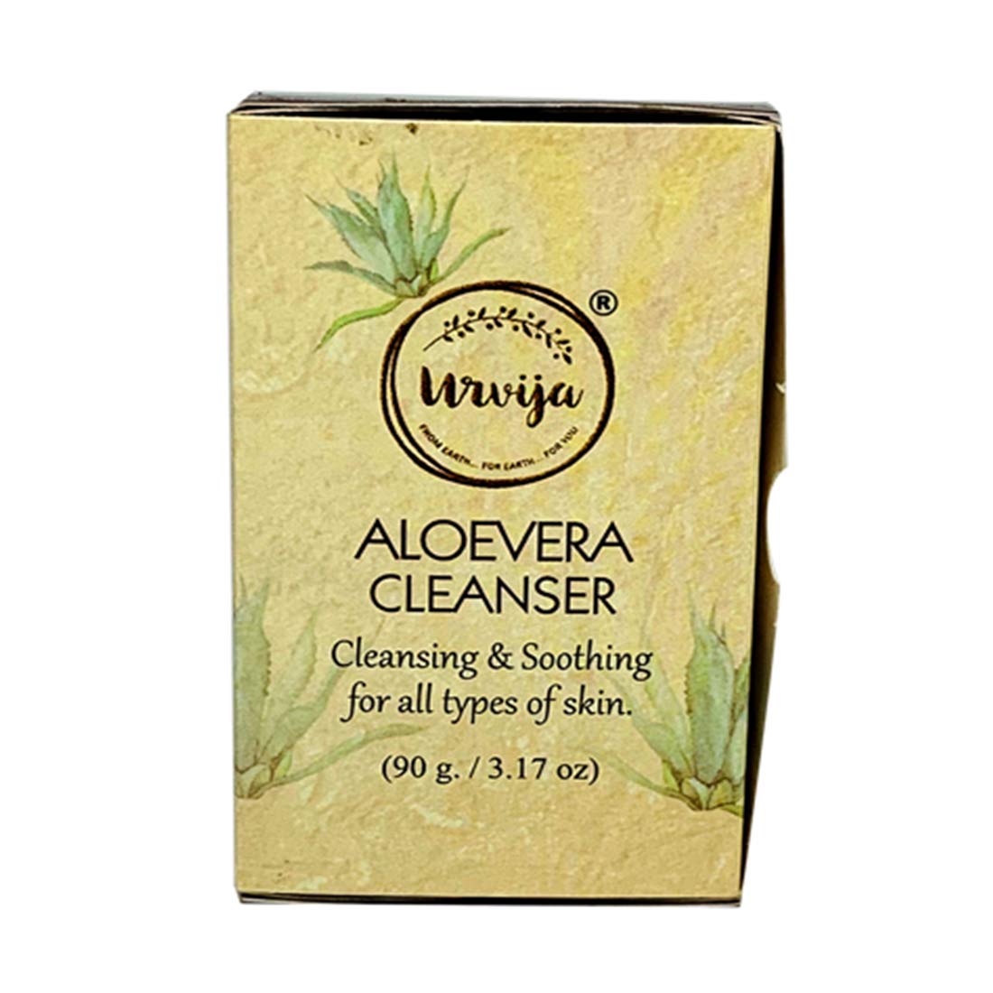Urvija Aloe Vera Cleanser for Dry Skin - Hydrating & Moisturizing Face Wash | Palm Oil Free, Vegan & Cruelty-Free Certified | Perfect for Daily Skincare Routine & Sensitive Skin Care