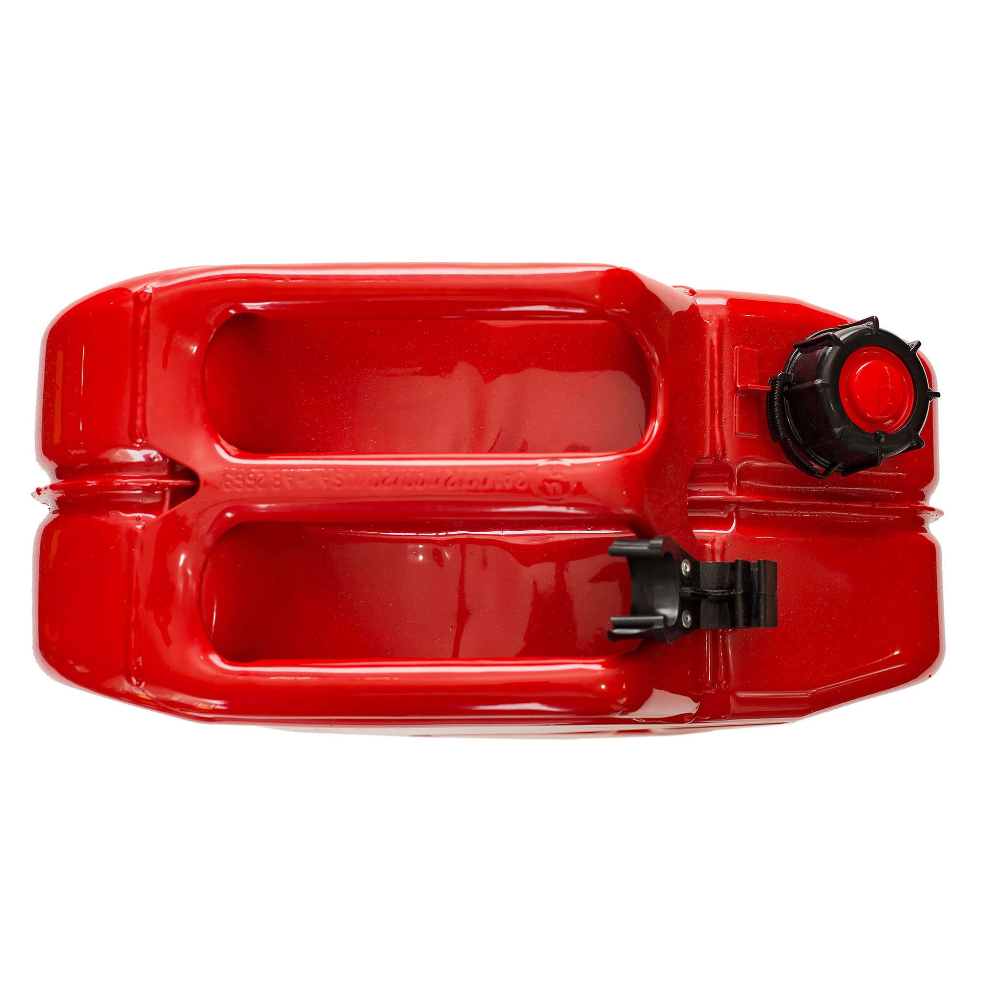 Midwest Can 5810 5-Gallon Auto Shut Off Metal Jerry Can - Durable Fuel Container with FlameShield Safety System & Quick-Flow Spout (4-Pack) - Perfect for Emergency Preparedness, Camping, and Outdoor Equipment Storage