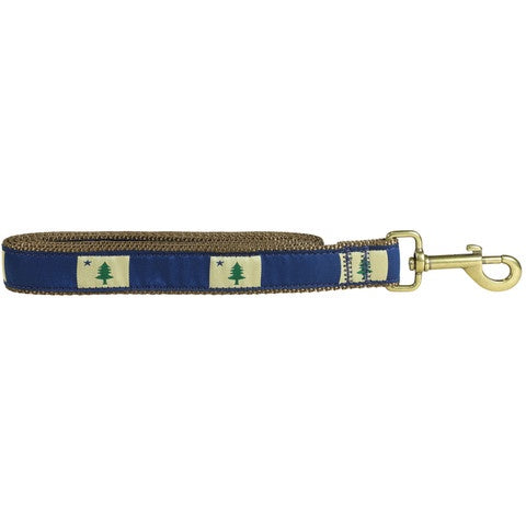 Maine State Flag Pattern Dog Leash - Durable Nylon Pet Lead for Walking & Training - Perfect for Outdoor Adventures & Daily Walks