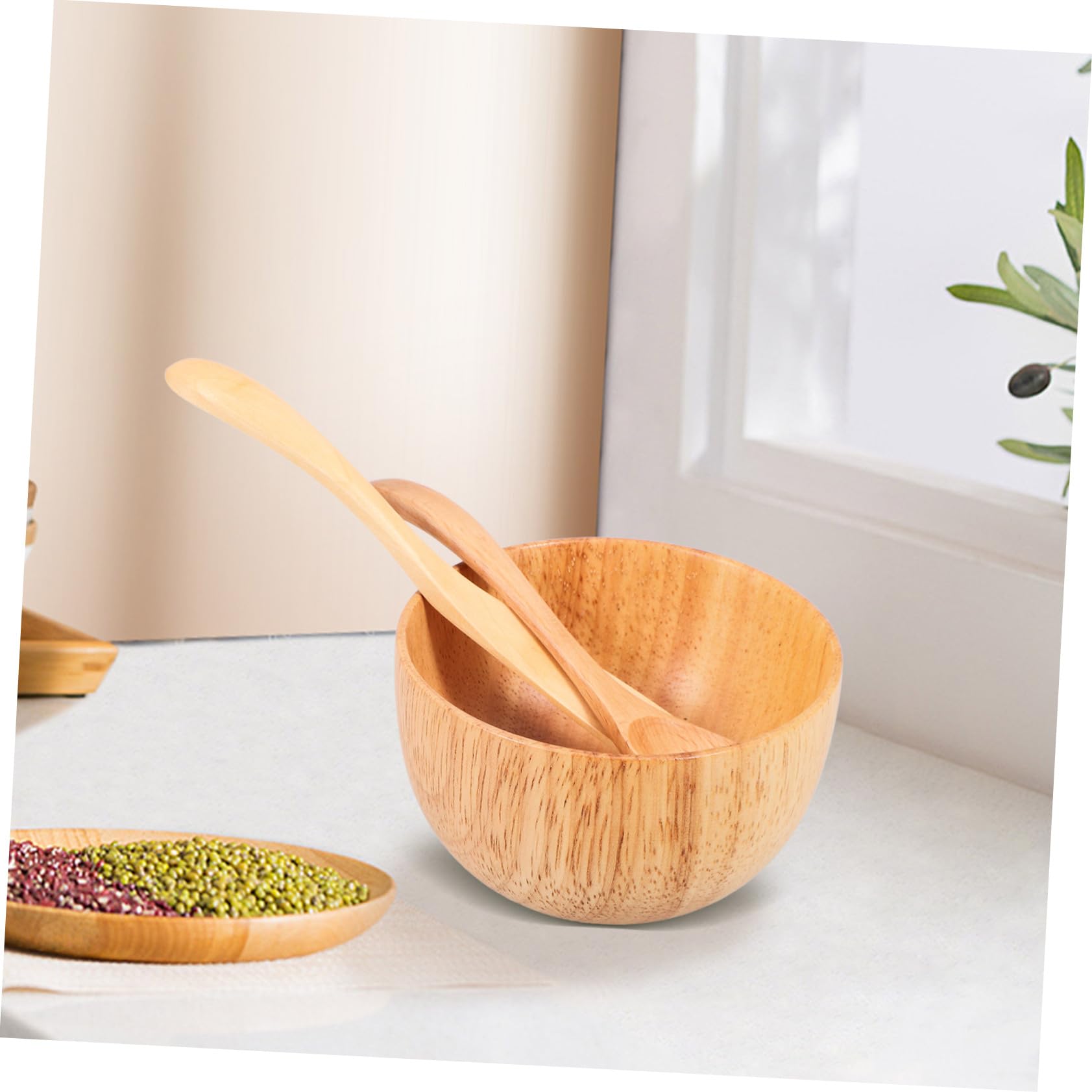 Wooden Mask Mixing Bowl - Professional Beauty Salon Mask Applicator Tool for Facials, DIY Skincare & Home Spa Treatments | Perfect for Estheticians & At-Home Beauty Routines