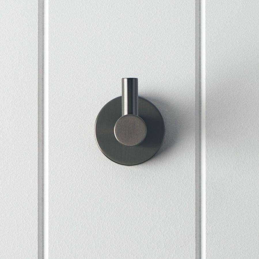Premium Gunmetal Robe Hook - Heavy Duty Wall Mounted Coat Hanger for Bathroom, Bedroom, or Entryway Organization
