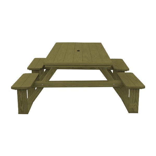 8ft Pressure Treated Pine Walk-In Table - Outdoor Picnic, Party & Event Dining Solution