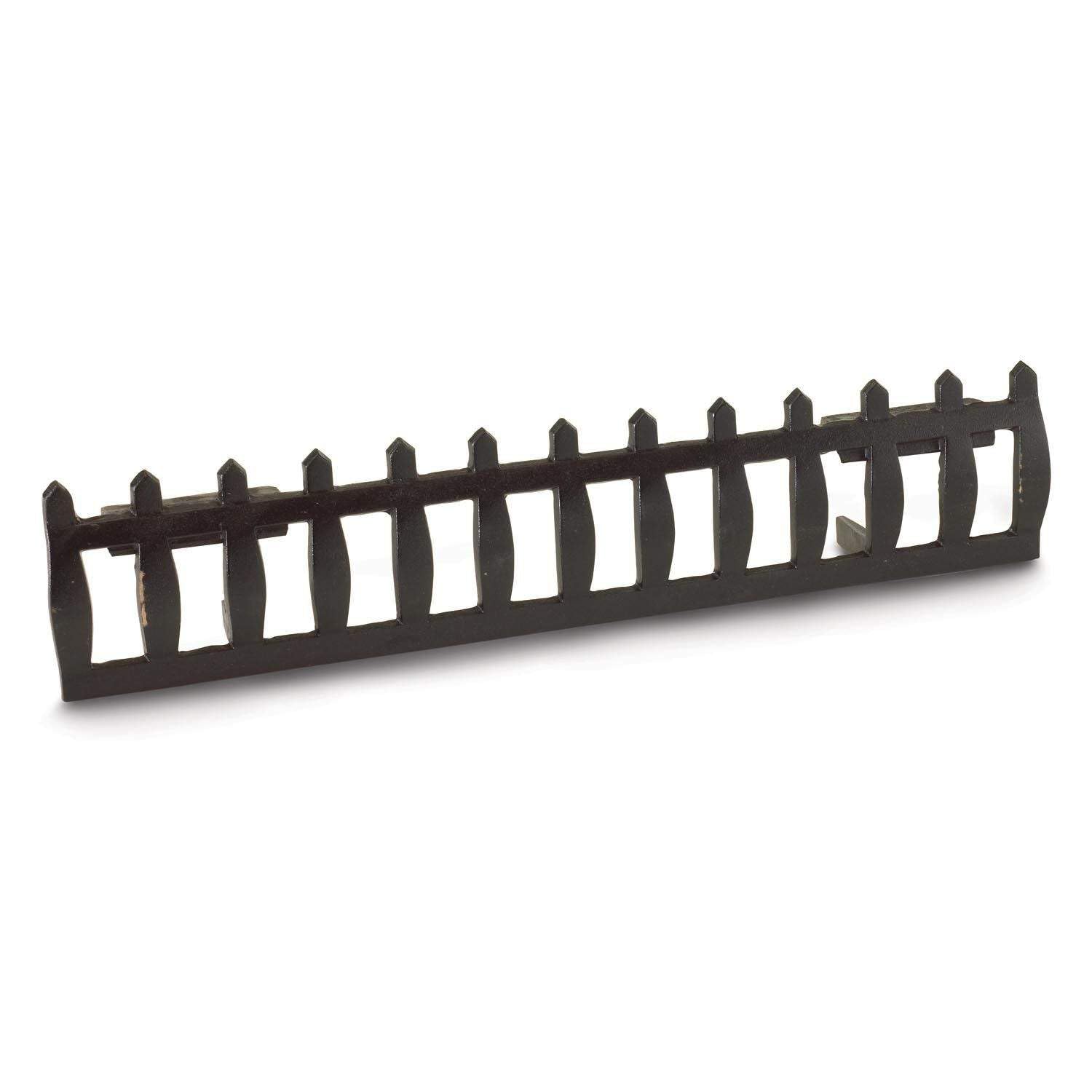 24 Inch Heavy Duty Cast Iron Fireplace Fender for Gas Log Sets - Durable Hearth Protection for Living Room, Patio & Outdoor Fire Pits