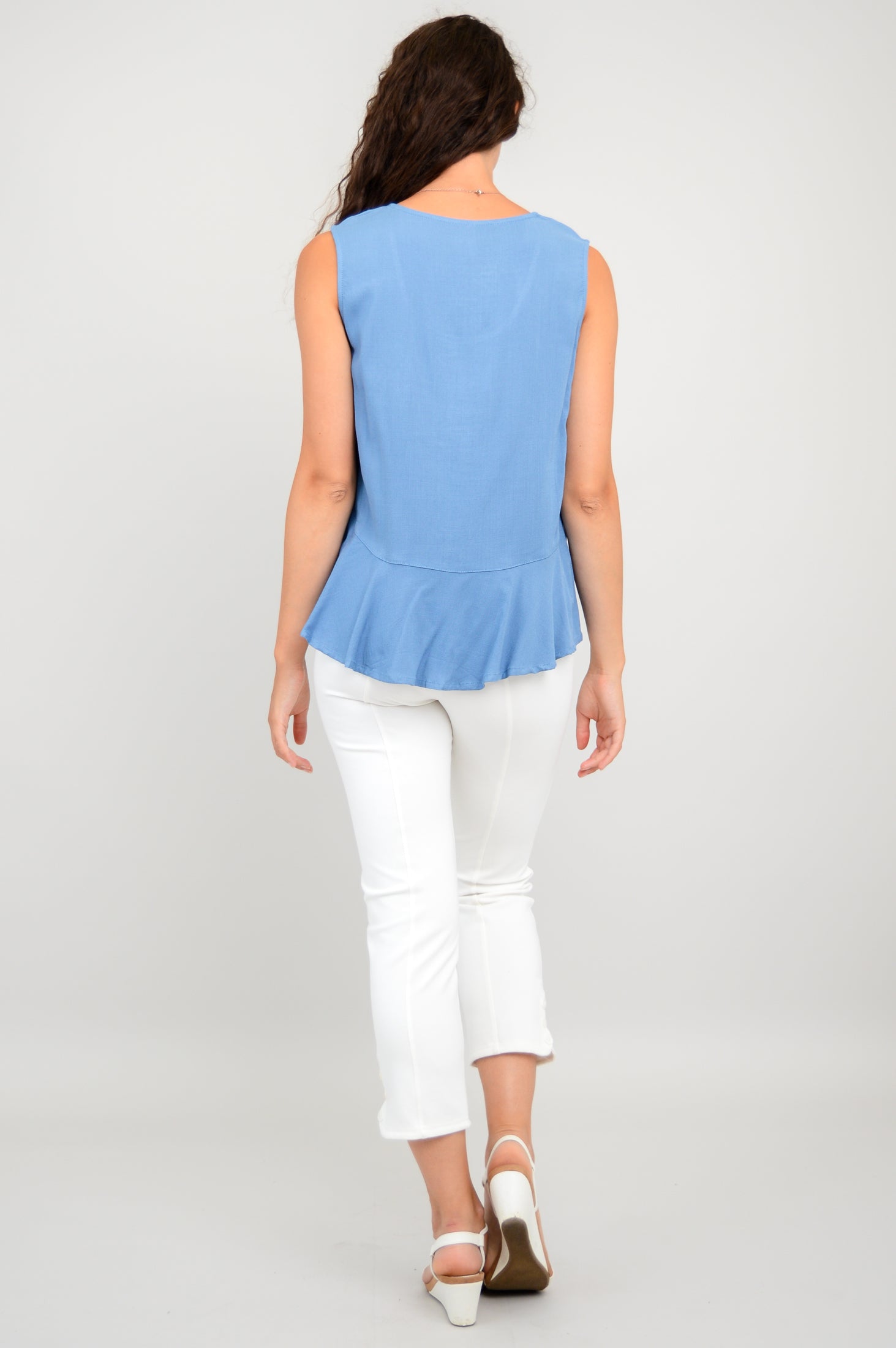 Ginny Tank Top | London Fog & Linen Bamboo Blend | Women's Casual Summer Tops | Perfect for Beach, Vacation & Everyday Wear - Final Sale