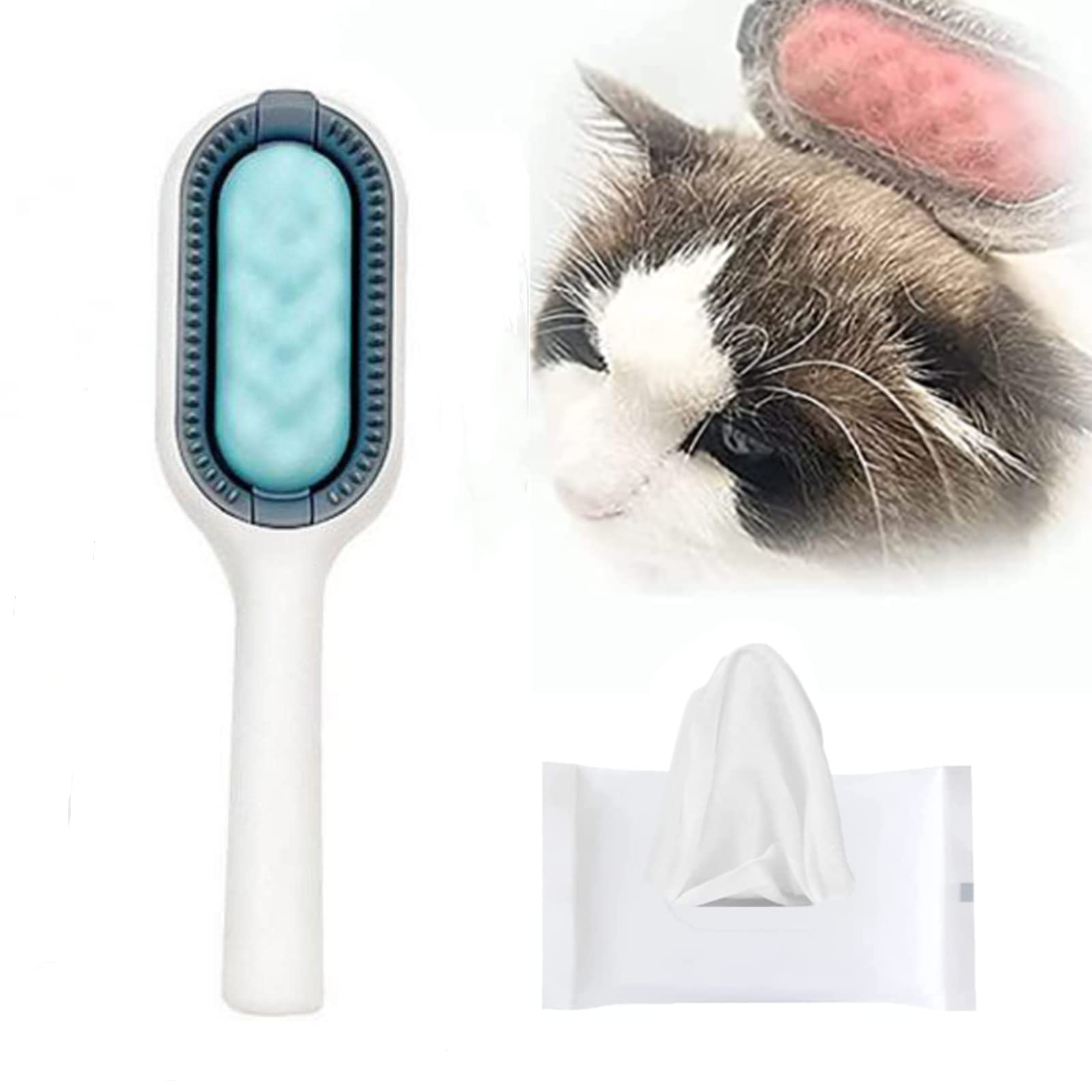 Afocho 4-in-1 Universal Pet Hair Remover Brush - Dog & Cat Grooming Comb, Knots Remover, Reusable Cleaning Brush for Shedding & Detangling - Perfect for Home, Car, Furniture & Pet Care